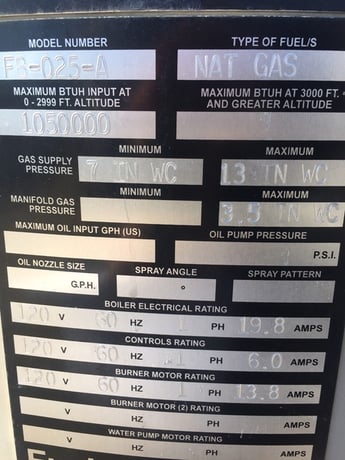Fulton #FB-025-A, Gas Fired Boiler, 863# per hr., 150 PSI Steam - Image 4
