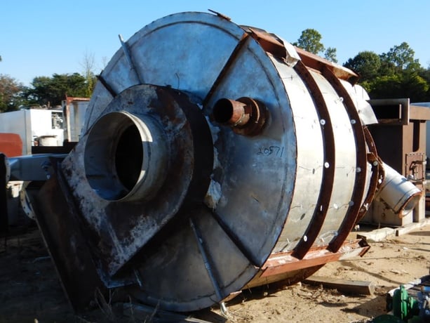 Bowen, Stainless Steel Spray Dryer, 84" diameter x 50" straight side, 100" Cone Bottom - Image 1