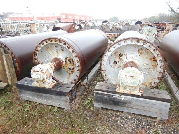 Beloit, Dryer Cans, Lot of 4, 48" diameter x 129" face, 75 psi @ 450 F - Image 10