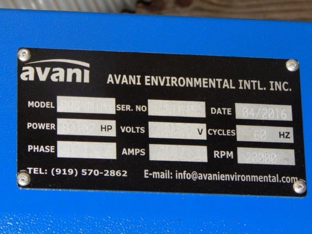 Avani Environmental #SPC-Mini, Portable Welding Fume Extractor, 20000 RPM, 2016 - Image 2