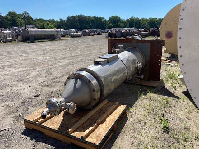 26 sq.ft. LCI Turba, Stainless Steel Film Evaporator, w/250 sq.ft. Shell/Tube Heat Exchanger, 50 psi @ 400°F - Image 1