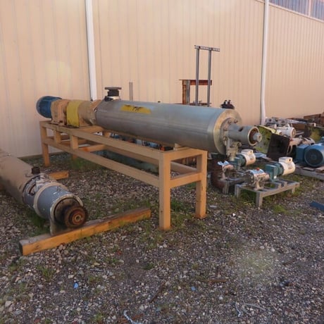 Votator #1C672F, Stainless Steel Scraped Surface Exchanger, 6" x 72" capacity, 15 HP, 230 V, on frame - Image 3