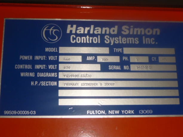 Harland Simon Control Systems 12M32-10-10, regenerative SCR controller, 200 HP - Image 2