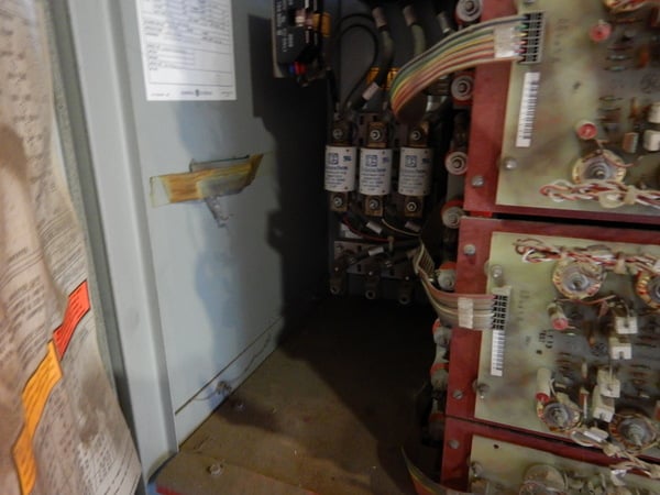 60 HP 900 RPM General Electric 5K632JD1, DC motor with adjustable speed ctrl, 440 VA - Image 3