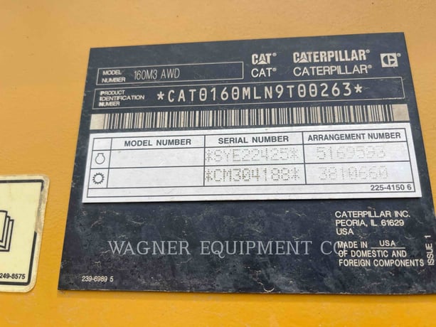 Caterpillar 160M3AWD, Motor Grader, 10123 hours, S/N: N9T00263, 2018 - Image 6