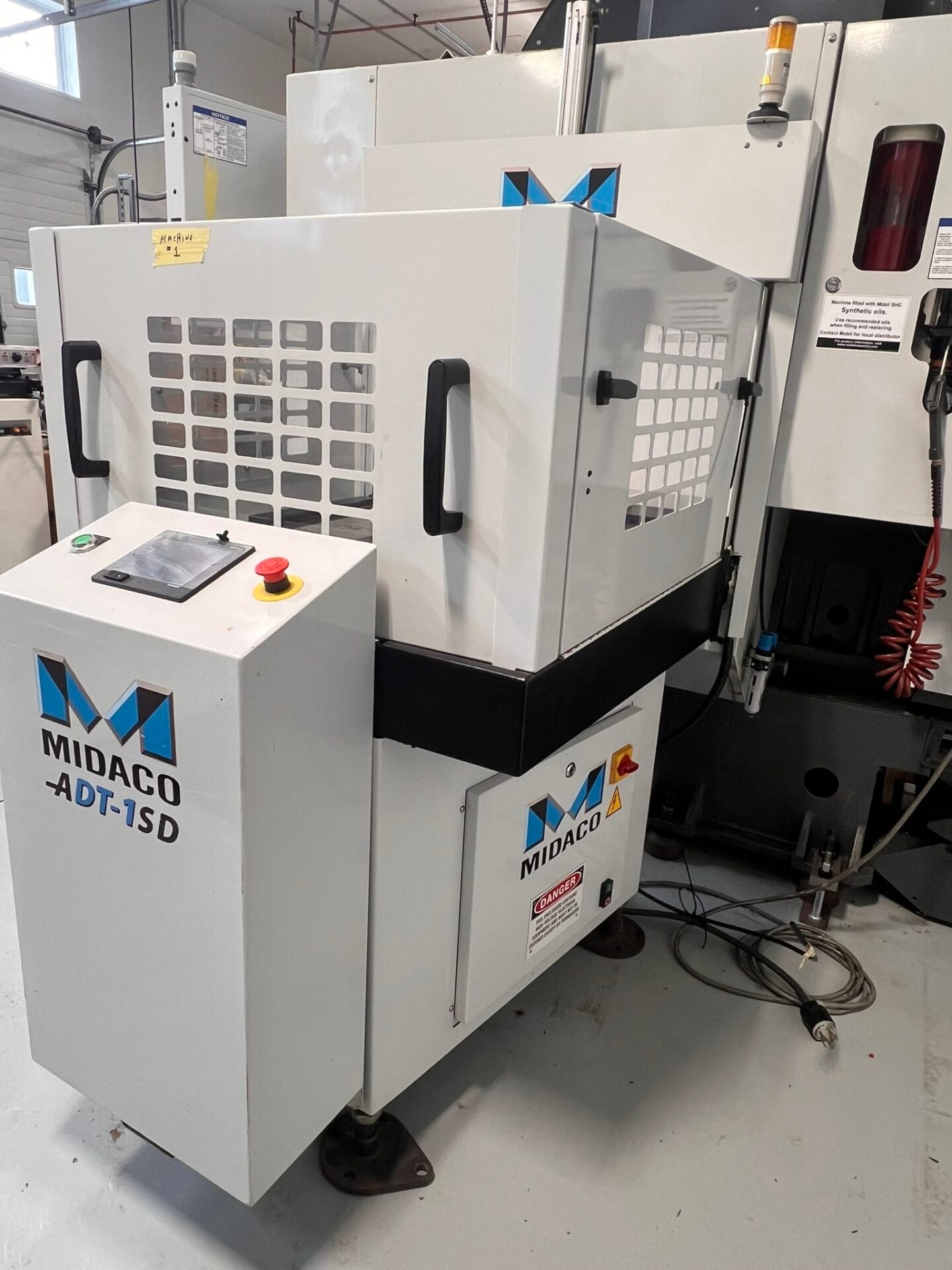 Midaco #ADT-1SD, automatic pallet changer, 22" x 15" x 1" cast aluminum pallet, pneumatic receiver w/ air - Image 4