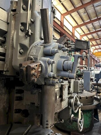 54" Bullard #Cutmaster, VBM/VTL, 4-jaw chuck w/hard jaws & risers, HD ram left w/DRO, 5 sided turret right - Image 5