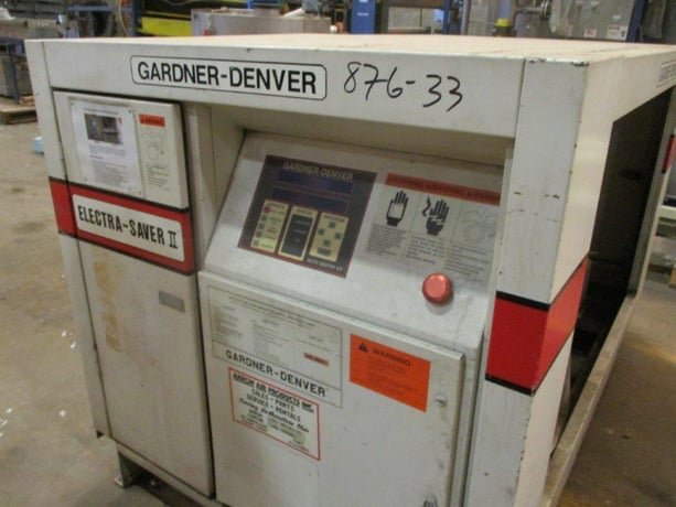 100 psig, Gardner Denver #EBHQJB, rotary air compressor, 50 HP motor - Image 3