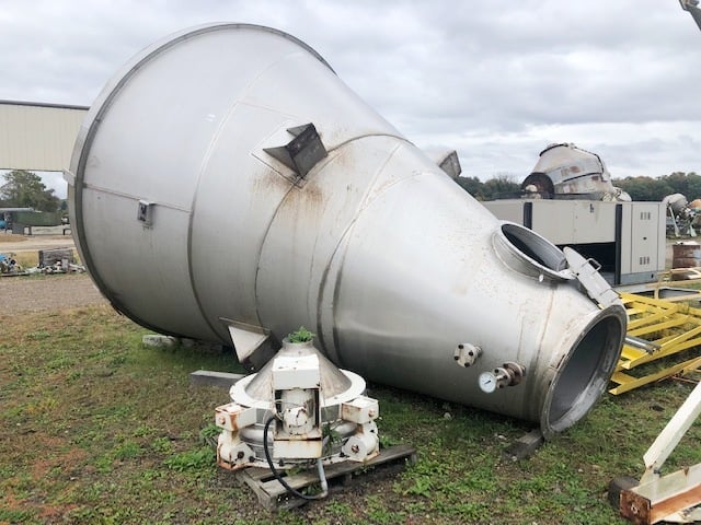 1048 cu.ft., Imperial Industries, 316 Stainless Steel Conical Silo - Image 1