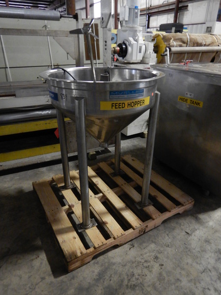 12.5 Gallon (50 Liter) Stainless Steel Feed Hopper - Image 1