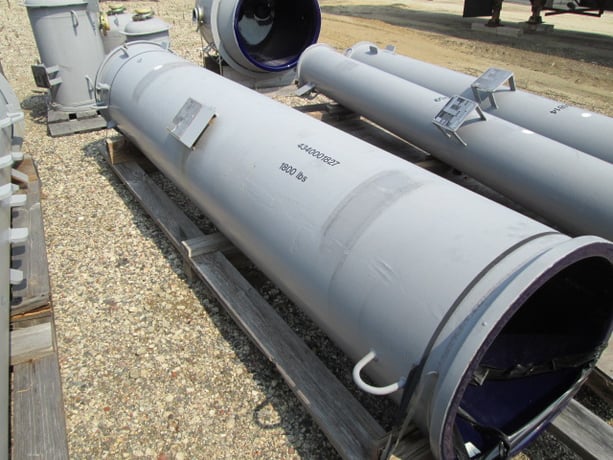 23" x 10' DE Dietrich, glass lined column, 75 psi/full vacuum @ 300°F, 2005 - Image 1