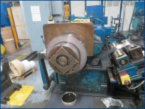 2.5" x 8" x 10" Ruesch, 4 High Rolling Mill, reversing, 200-400 FPM, coil 16" ID & 40" outside dimension, 75 - Image 2