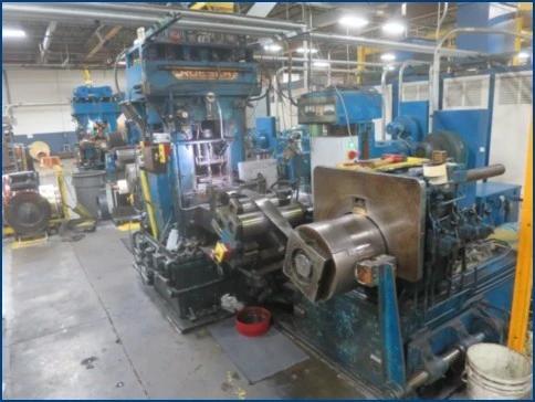2.5" x 8" x 10" Ruesch, 4 High Rolling Mill, reversing, 200-400 FPM, coil 16" ID & 40" outside dimension, 75 - Image 3