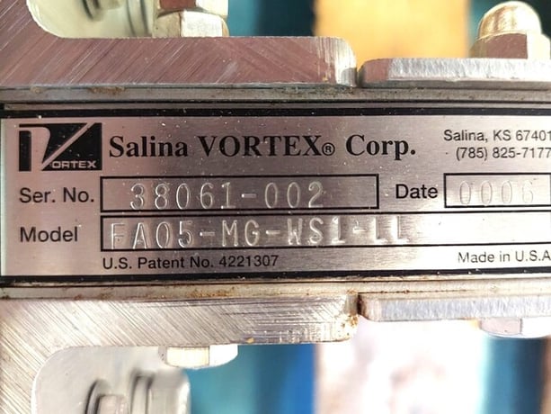 5" Salina Salina Vortex #FA05-MG-WS1-LL, pneumatic slide valve, Stainless, lot of 2 - Image 4