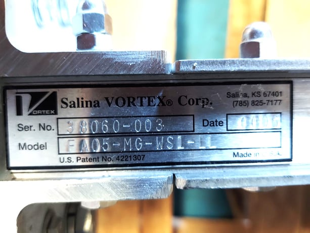 5" Salina Salina Vortex #FA05-MG-WS1-LL, pneumatic slide valve, Stainless, lot of 2 - Image 5