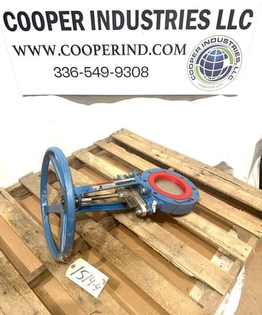 6" Dezurik, manual knife gate valve, carbon steel, unused - Image 5