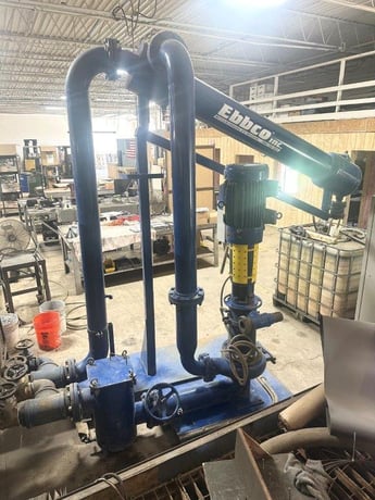 EBBCO #502, Garnet Removal System, 171-300 sq.ft., 6"/4" connections, 30 HP, 600 GPM, 220/440 V., w/ pvc - Image 2