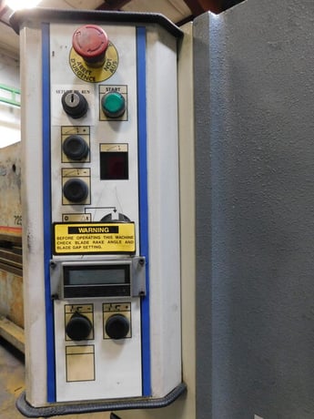 1/4" x 10' Atlantic #HDE10-1/4, sahear, 39" power back gauge, adj blade gap, adj rake angle - Image 9