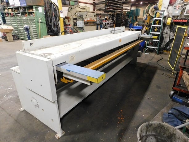 14 gauge x 10' RAS #52.31, electro-mechanical shear, 24" manual back gauge, front return sheet support system - Image 4