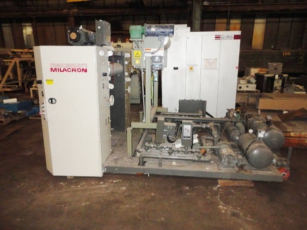 Cincinnati Milacron, 2-Roll Sheet Take-Off, 34" Face x 18" diameter Rolls, 4 diameter x 34" width Pull Roll - Image 1