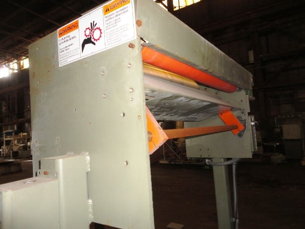 Cincinnati Milacron, 2-Roll Sheet Take-Off, 34" Face x 18" diameter Rolls, 4 diameter x 34" width Pull Roll - Image 2