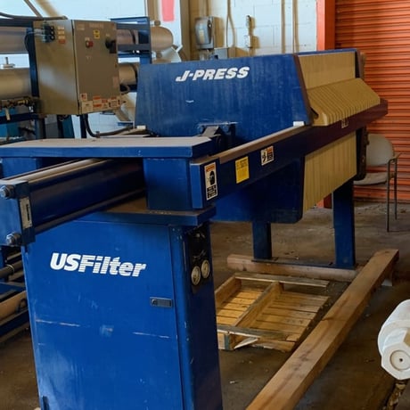 31" U.S. Filter #800G32-20-10DYLW, Plate/Frame Filter Press, (21) Plates, 135 sq.ft. Surface Area, 100 psi - Image 2