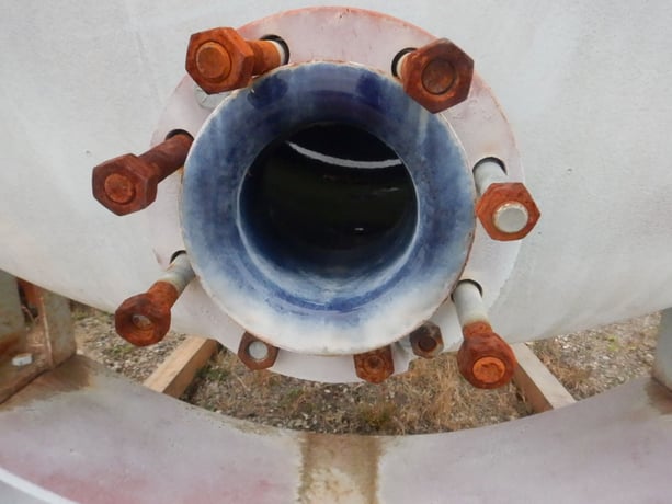 1500 gallon DeDietrich, Glass Lined Tank, Horizontal, 3008 Glass, 72" diameter x 78" straight side, 40 psi/FV - Image 6