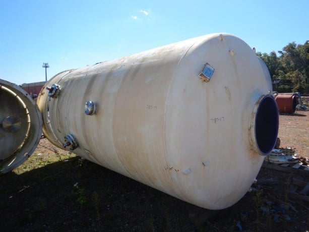 3000 gallon Ceramic Coating Glass Lined Tank, Vertical, 72" diameter x 130" straight side, 75 psi/FV @ 450°F - Image 8