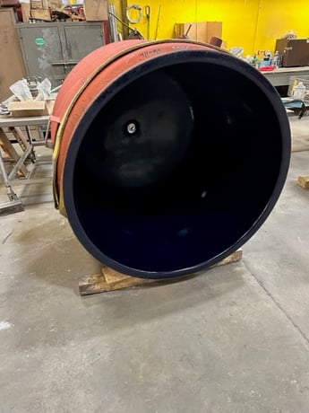 300 gallon Pfaudler #EL-Series, Glass Lined Reactor Bottom, 3315 Glass, 48" diameter x 49" L, 25 psi/FV @ - Image 7