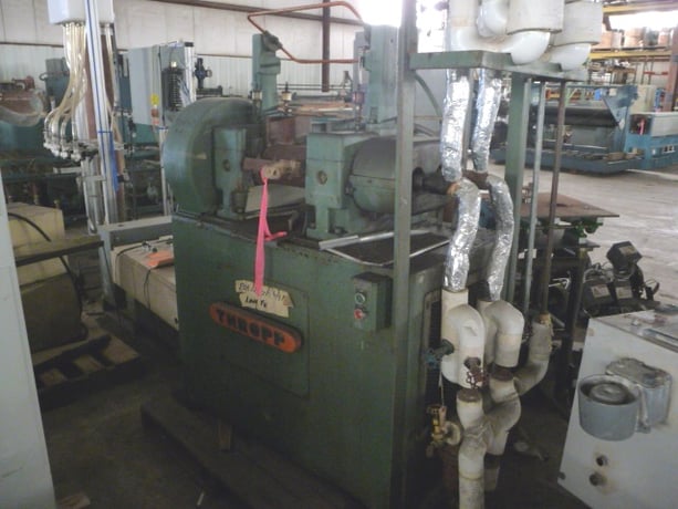 6" x 12" Thropp, Laboratory 2-Roll Mill, 6" x 12" Size, Table Mounted, Split Edge Guides, 440 V - Image 1