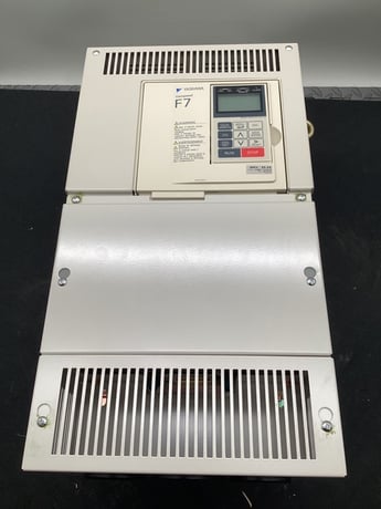 30 HP Yaskawa, CIMR-F7U4030, VFD, AC drive, 66 amp, 480 Volts - Image 1
