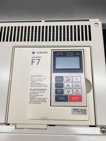 30 HP Yaskawa, CIMR-F7U4030, VFD, AC drive, 66 amp, 480 Volts - Image 3