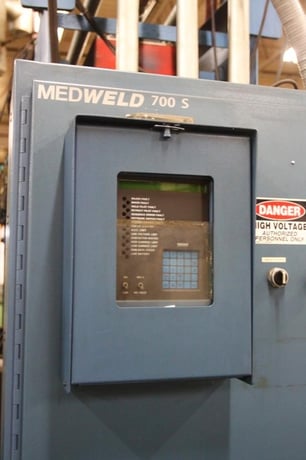 264 KVA Federal, rotary seam welder, 10" wheel, 6" air operated roller bearing, 440 V. - Image 6