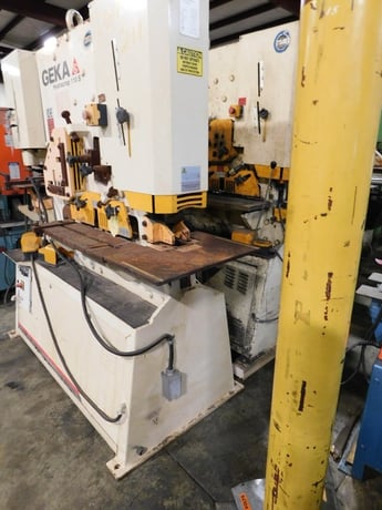 6.5" x 6.5" x 1/2" Geka #110S, hydraulic ironworker, 120 ton, 12.5 HP, 28 SPM, 2016 - Image 2