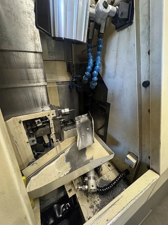 Hardinge #ST-25, swiss type automatic screw, 1" bar capacity, 9.65" length, 200-6300 RPM, 7.3 HP, Fanuc 18-T - Image 2