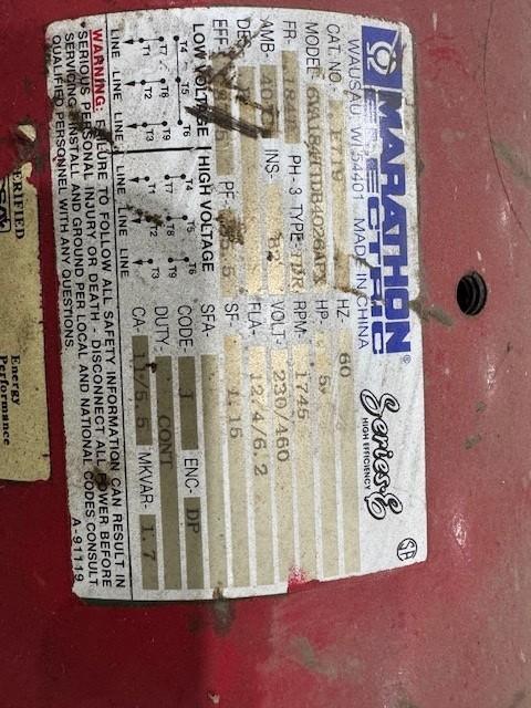 550 GPM, Bell & Gossett #5A, Pump, w/ Marathon Electric Motor - Image 7