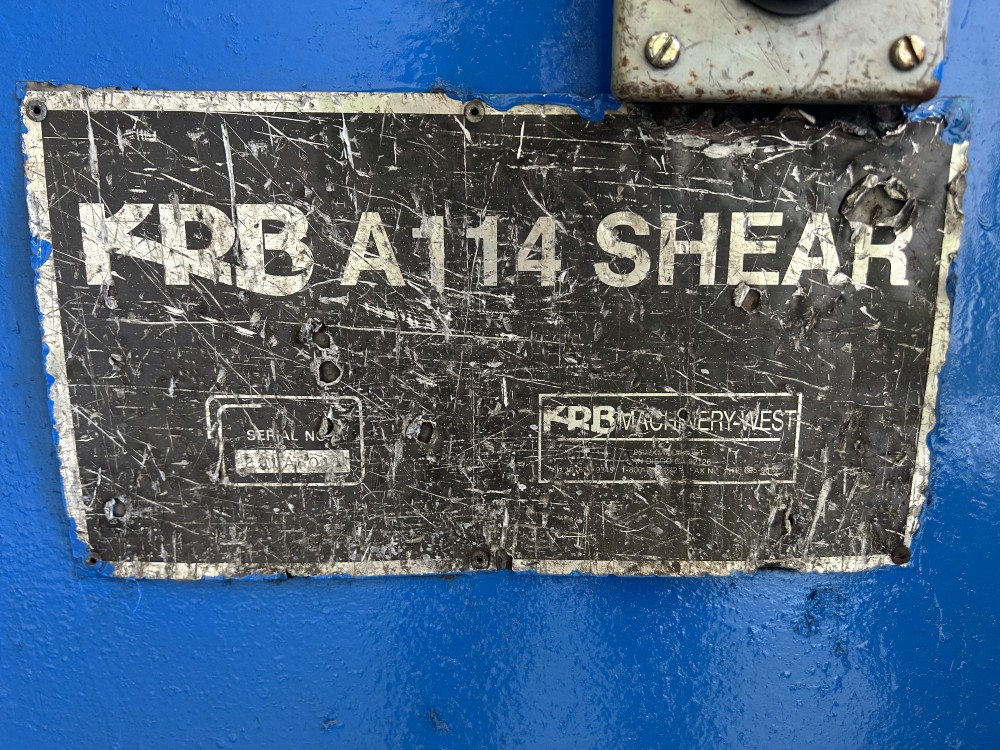 KRB #A114, shear, 15 HP - Image 5