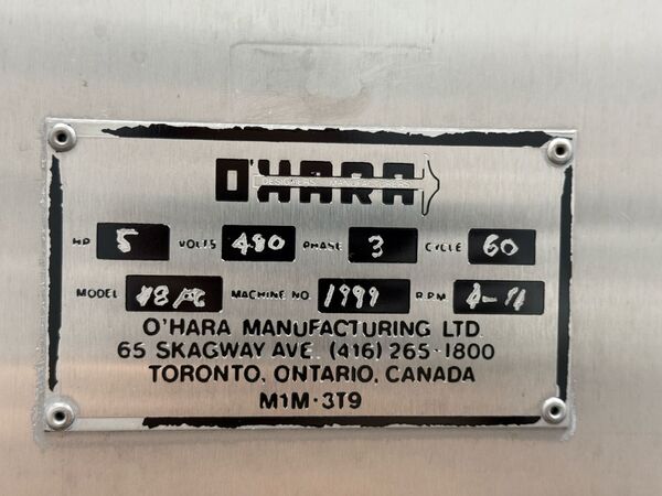 Ohara #48-FastCoat, Stainless Steel Coating Pan, 1999 - Image 8