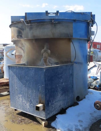 Carbon Steel DAF Tank, Open Top, Flat Bottom, 1500 gallon capacity, 90" diameter x 80" straight side - Image 1