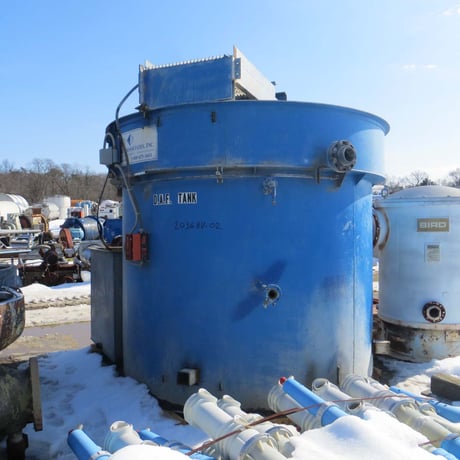 Carbon Steel DAF Tank, Open Top, Flat Bottom, 1500 gallon capacity, 90" diameter x 80" straight side - Image 3