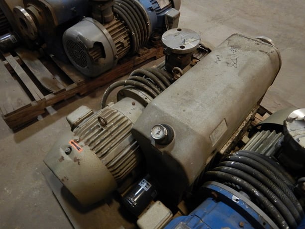 117 CFM, Busch #RA-0160-B032-1001, Vacuum Pump, 7.5 HP, 1750 RPM, 460 V - Image 1