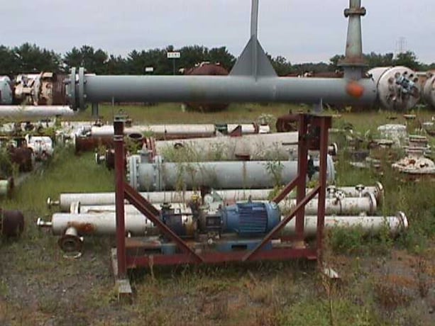 25 CFM, Croll-Reynolds #T25, Water Seal Vacuum Pump System, w/52 sq.ft. Surface Combustion Condenser, 7.5 HP - Image 1