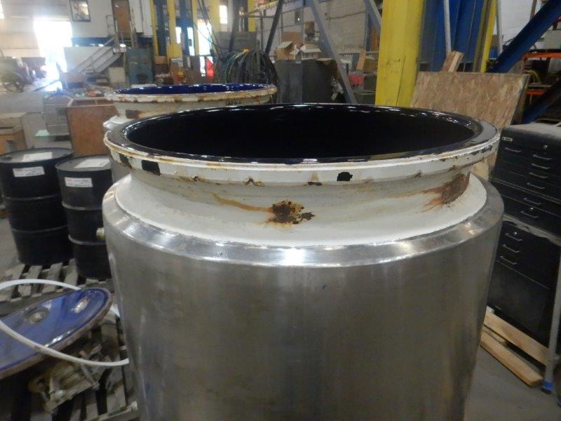 120 gallon Pfaudler, Glass Lined Jacketed Tank, 30" diameter x 33" straight side, 100 psi/FV @ 360&deg;F - Image 2