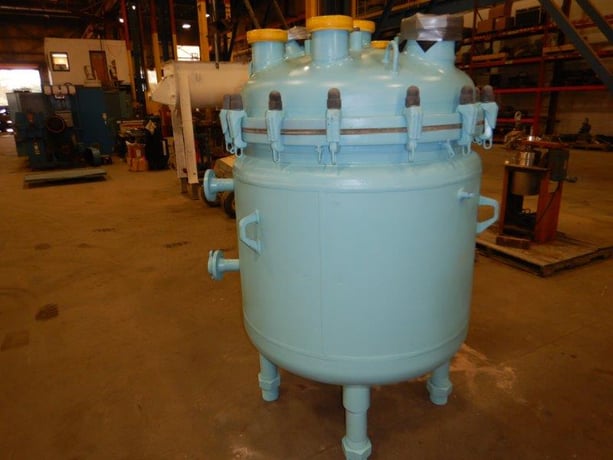 166 gallon De Dietrich, Glass Lined Reactor, 87 psi/FV @ 392°F Internal, 87 psi @ 392°F Jacket, 7.5 HP, 125 - Image 1