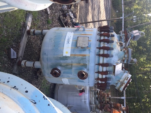 166 gallon De Dietrich, Glass Lined Reactor, 87 psi/FV @ 392°F Internal, 87 psi @ 392°F Jacket, 7.5 HP, 125 - Image 8