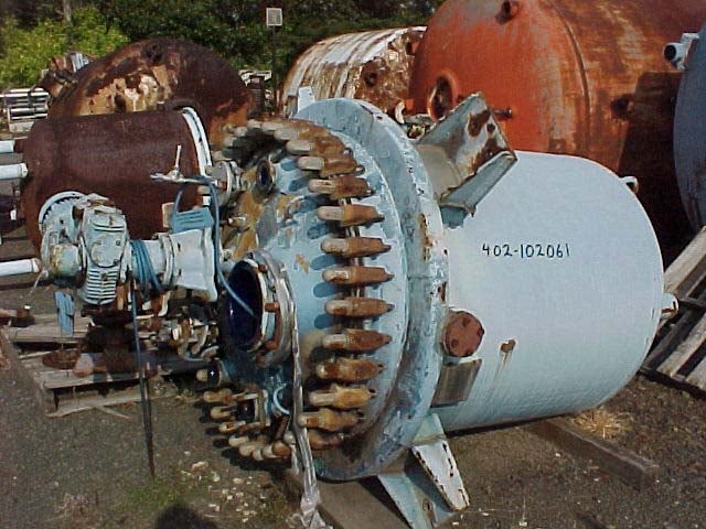 200 gallon Pfaudler #EL-Series, Glass Lined Reactor, 5015 Glass, 36" diameter x 42" straight side, 25 psi/FV - Image 1