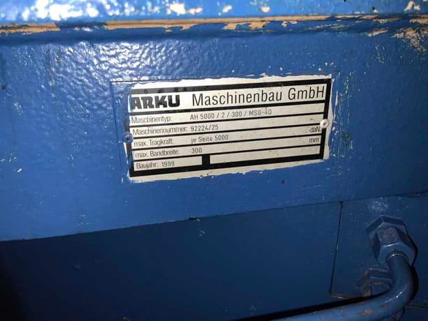 5000 lb. Arku #AH5000/2, double end coil reel & precision leveler, 12" width, 80" outside dimensions, 14"-20" - Image 5