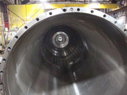 Sharples #P5400, Decanter Centrifuge, 316 Stainless Steel, solid bowl, hard conveyor, ring dam & bowl liner - Image 3