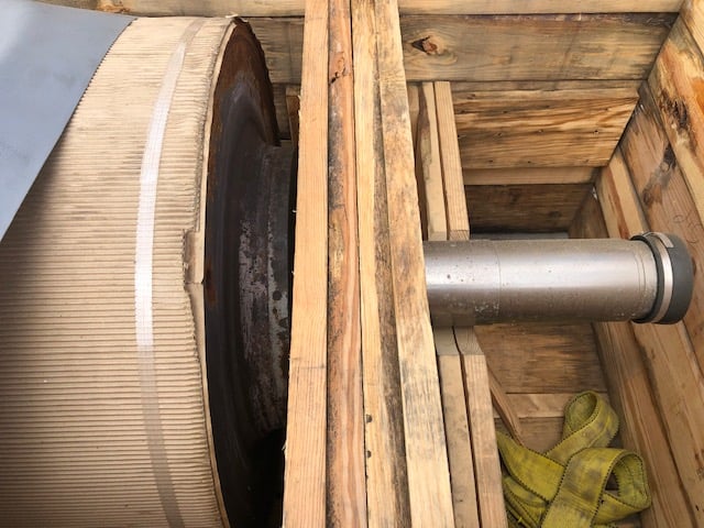 Schkopau, Bare Middle Cooling Roll for PV Film Line, 36" O.D. x 92" Face Size - Image 4
