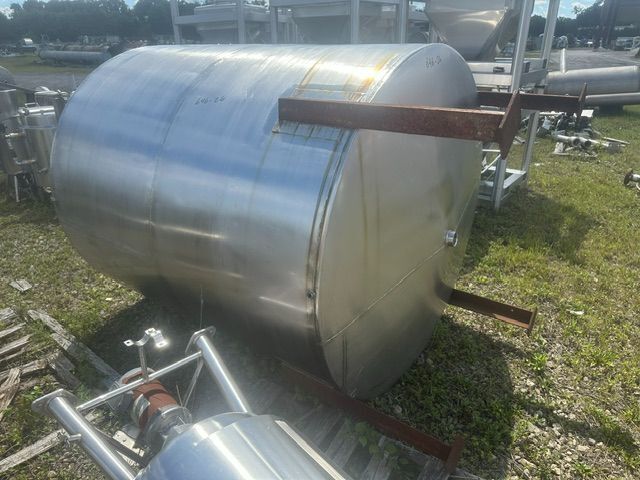 1050 gallon Perry Products, Stainless Steel Tank, Vertical, 65" diameter x 74" Straight Side, Flat Top, Cone - Image 5